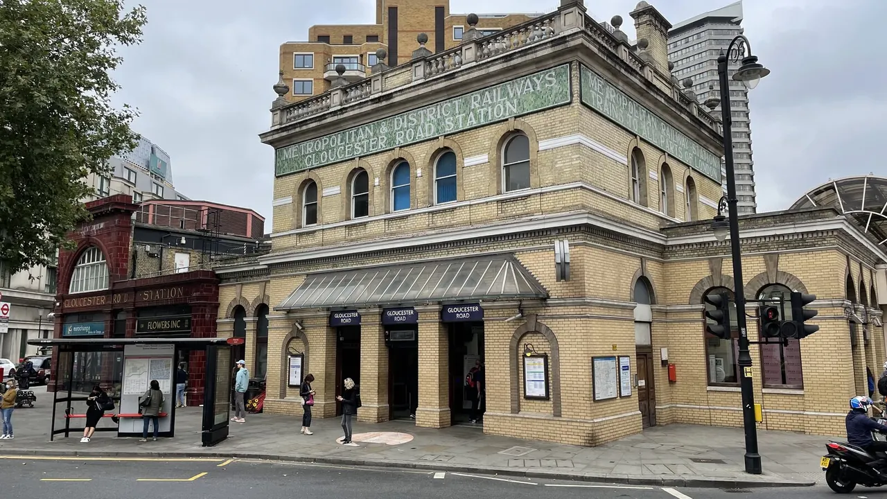 Gloucester Road Underground station, about 140 m away